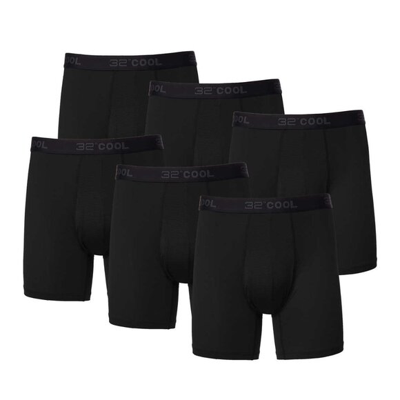 32 Degrees Men's Comfort Mesh Boxer Brief 6-Pack - Picture 3 of 4